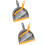 2Sets Mini Broom and Dustpan Set PP Desktop Cleaner for Home Use 9