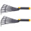 4Pcs Grey Plastic Lawn Rakes with Efficient Teeth for Garden Cleanup 1