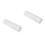 2Pcs Hand Roller for Clay in White Acrylic with Embossed Leaf Pattern 9
