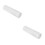2Pcs Hand Roller for Clay in White Acrylic with Embossed Leaf Pattern 4