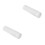 2Pcs Hand Roller for Clay in White Acrylic with Embossed Leaf Pattern 8