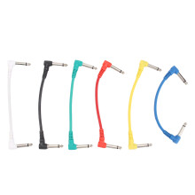 12Pcs Guitar Patch Cable Durable PVC Shell Noise Reduction Amp Cord