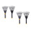 4Pcs Grey Plastic Lawn Rakes with Efficient Teeth for Garden Cleanup 4