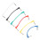 12Pcs Guitar Patch Cable Durable PVC Shell Noise Reduction Amp Cord 7