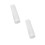 2Pcs Hand Roller for Clay in White Acrylic with Embossed Leaf Pattern 10