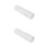 2Pcs Hand Roller for Clay in White Acrylic with Embossed Leaf Pattern 7