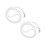 2Pcs Durable White Zipper Puller Plastic Metal Portable Zipper Helper 8