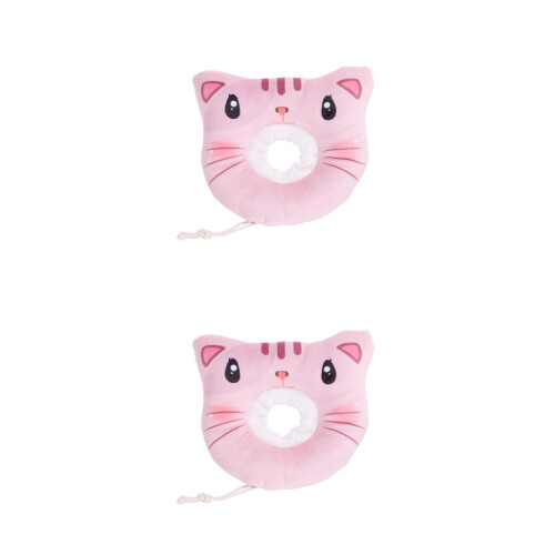 2Pcs Breathable Pink Pet Recovery Cone Collar Comfortable and Durable 2