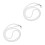 2Pcs Durable White Zipper Puller Plastic Metal Portable Zipper Helper 4