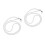 2Pcs Durable White Zipper Puller Plastic Metal Portable Zipper Helper 2