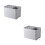 2Pcs Easy Install Grey Wall Hanging Umbrella Shelf Ps Material 3