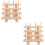 2Pcs DIY Wooden Spool Holder Thread Organizer Rack for Home Sewing Use 7