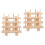 2Pcs DIY Wooden Spool Holder Thread Organizer Rack for Home Sewing Use 5