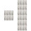 80Pcs Durable Metal Lyre Harp Tuning Pegs Silver Replacement Accessory 8