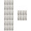 80Pcs Durable Metal Lyre Harp Tuning Pegs Silver Replacement Accessory 9
