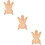 3Pcs Solid Wood Ghost-Shaped Tray for Fruit Dessert and Bread Serving 11