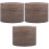 3Rouleaux De Chant Autoadhésif PVC Marron Pour Bande De 5