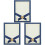 3Pcs Paper Diploma Holders Navy Certificate Cover for Office Use 3