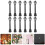 24Pcs Mini Streetlight Models Plastic Black Compact Decorative Lamps 10