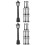 24Pcs Mini Streetlight Models Plastic Black Compact Decorative Lamps 7