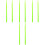 4Pairs Percussion Drum Sticks Light Green Nylon with Non-Slip Handle 5