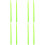 4Pairs Percussion Drum Sticks Light Green Nylon with Non-Slip Handle 7