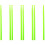 4Pairs Percussion Drum Sticks Light Green Nylon with Non-Slip Handle 6