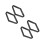 4St Zwart Massief Billiard Rhombus Rack Voor Efficiënte Setup 9