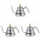 3Pcs Silver Stainless Steel Tea Kettle with Filter Handle for Home Use 3