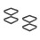 4St Zwart Massief Billiard Rhombus Rack Voor Efficiënte Setup 6