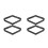 4St Zwart Massief Billiard Rhombus Rack Voor Efficiënte Setup 8