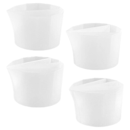 12Pcs White Silicone Split Cups Durable Resin Mixing Molds for DIY Art 2