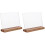 2Pcs Transparent Price Showing Stand Sign Rack for Multipurpose Use 2