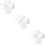 12Pcs White Silicone Split Cups Durable Resin Mixing Molds for DIY Art 10