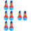 4Paires Chaussures Clown Robustes Et Légères Pour 9