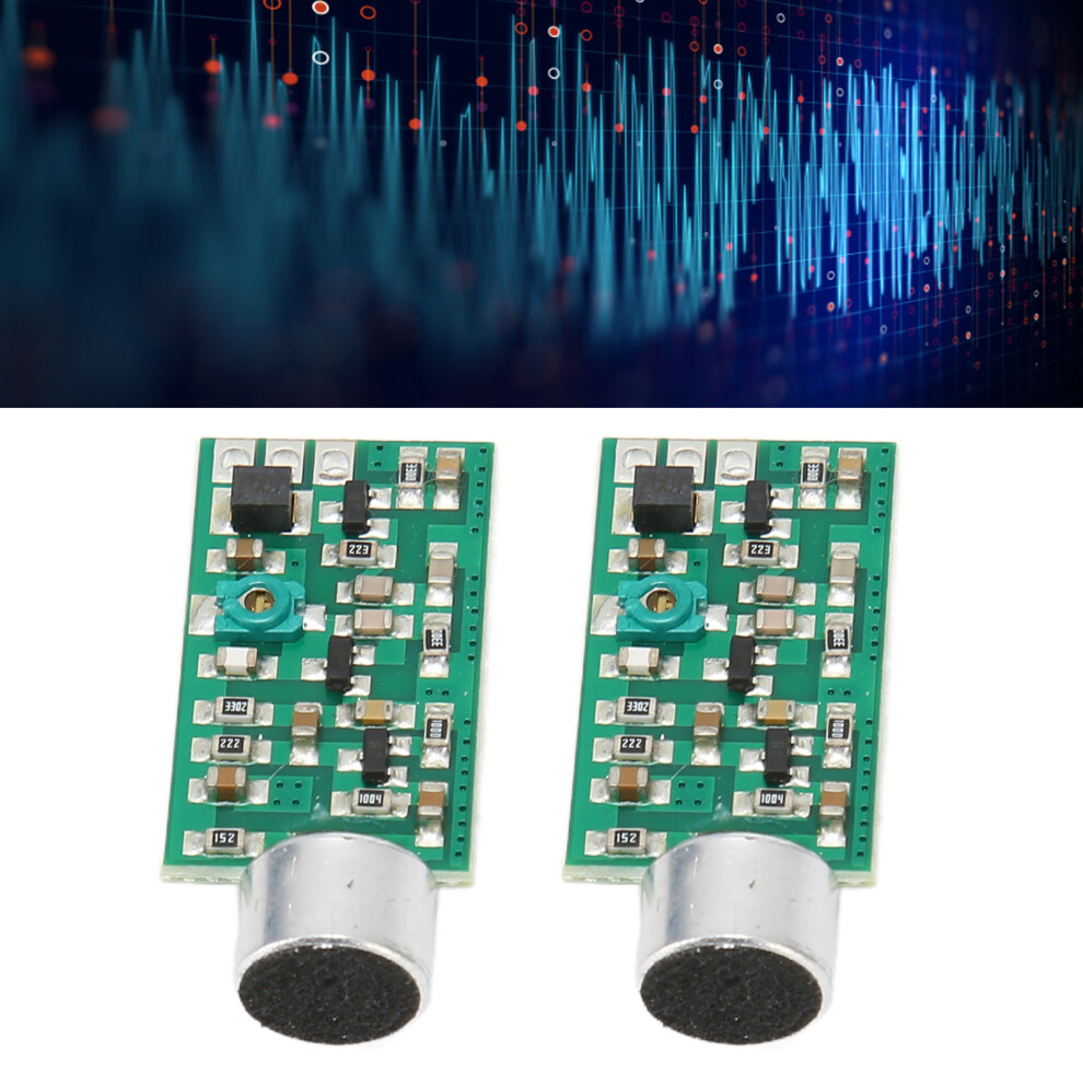 2Pcs Fm Transmitter Pickup Module V4.0 Wireless Sound Transmitter For Fm Radio 8741370356787