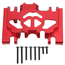 Placa de proteção inferior usinada com precisão em liga de alumínio para substituição em peças de atualização de carros RC Axial. Design