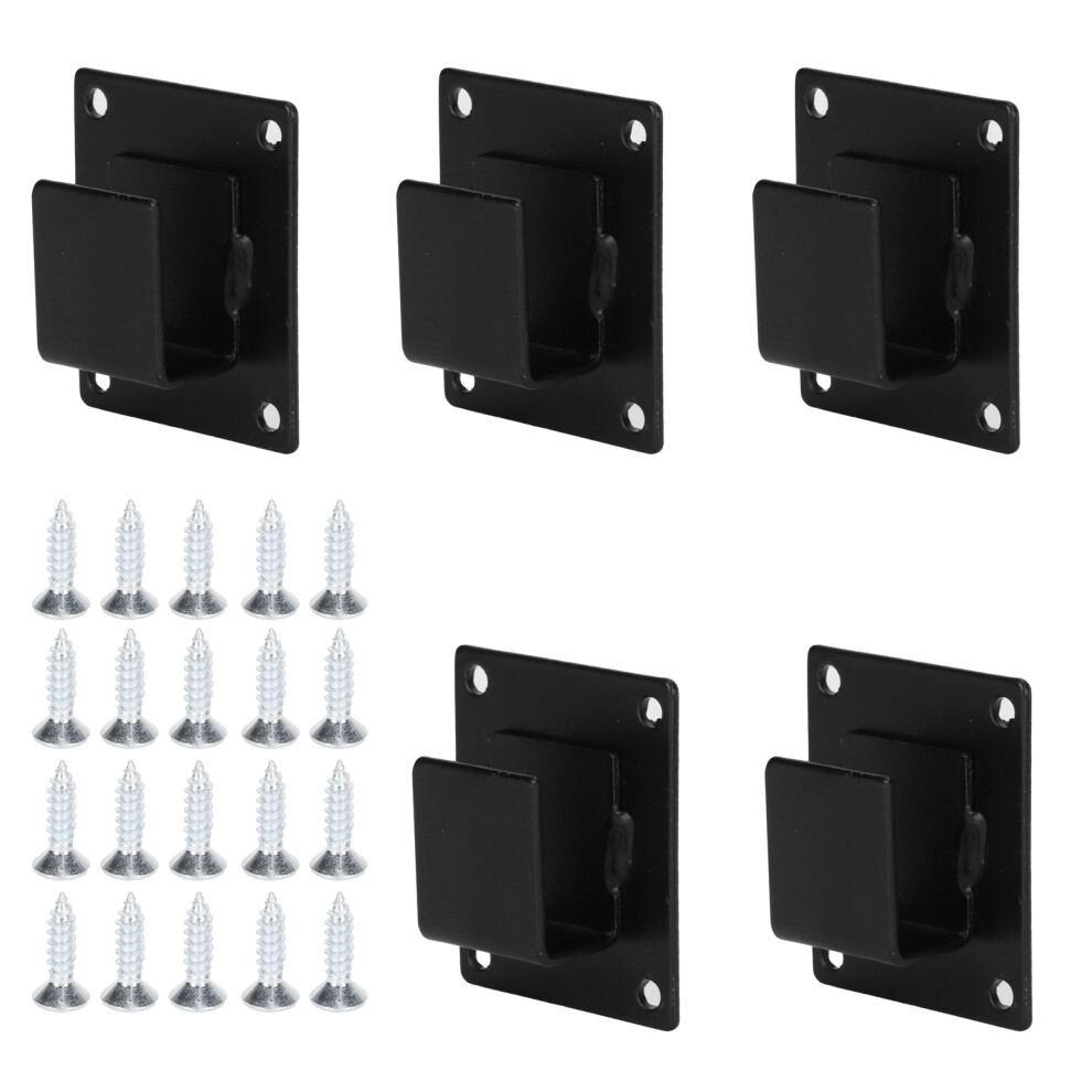 Square Fence Post Brackets, Heavy Duty Aluminum Mount For Robust Outdoor Solutions, Weather Resistant Black Aluminum Supports For Diverse Fencing Need 9476038504093