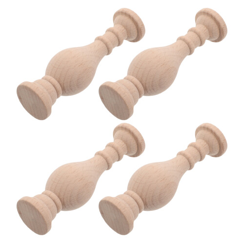 20Pièces Balustres Bois Beige Pour Rampe Escalier Réparation
