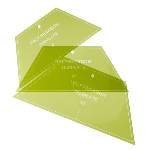 6Pièces Règle De Couture Hexagonale Pour Travaux Créatifs 2