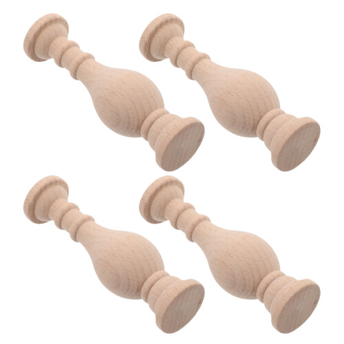 20Pièces Balustres Bois Beige Pour Rampe Escalier Réparation 1