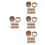 40Pièces Clips Marqueurs Crochet Alliage Comptage Précis 8