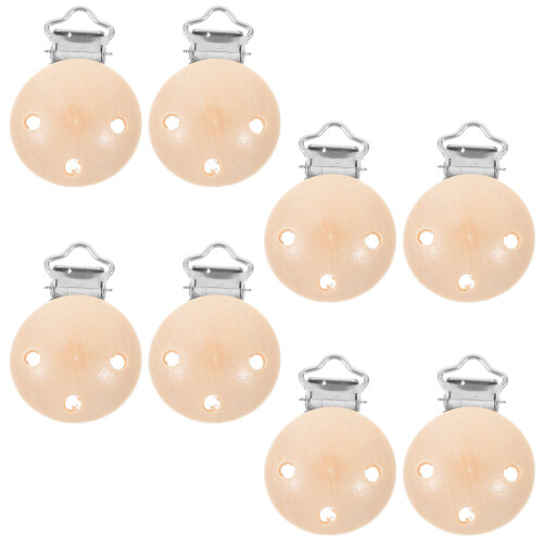 32Pièces Attaches En Bois Beige Pour Bébé DIY Décoration 2