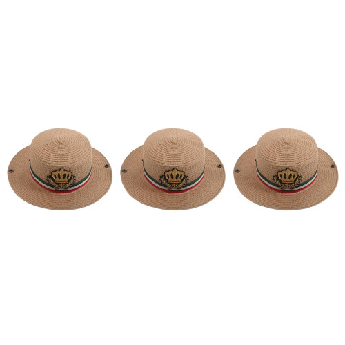 3Pièces Chapeaux En Kaki Chapeau Large 2