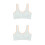 2Pièces Brassière Fil Coton Respirante Pour 4
