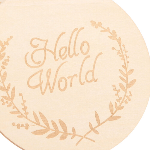 39Pièces Cartes Bois Décoration Bébé 1