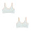 2Pièces Brassière Fil Coton Respirante Pour 10