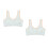 2Pièces Brassière Fil Coton Respirante Pour 8