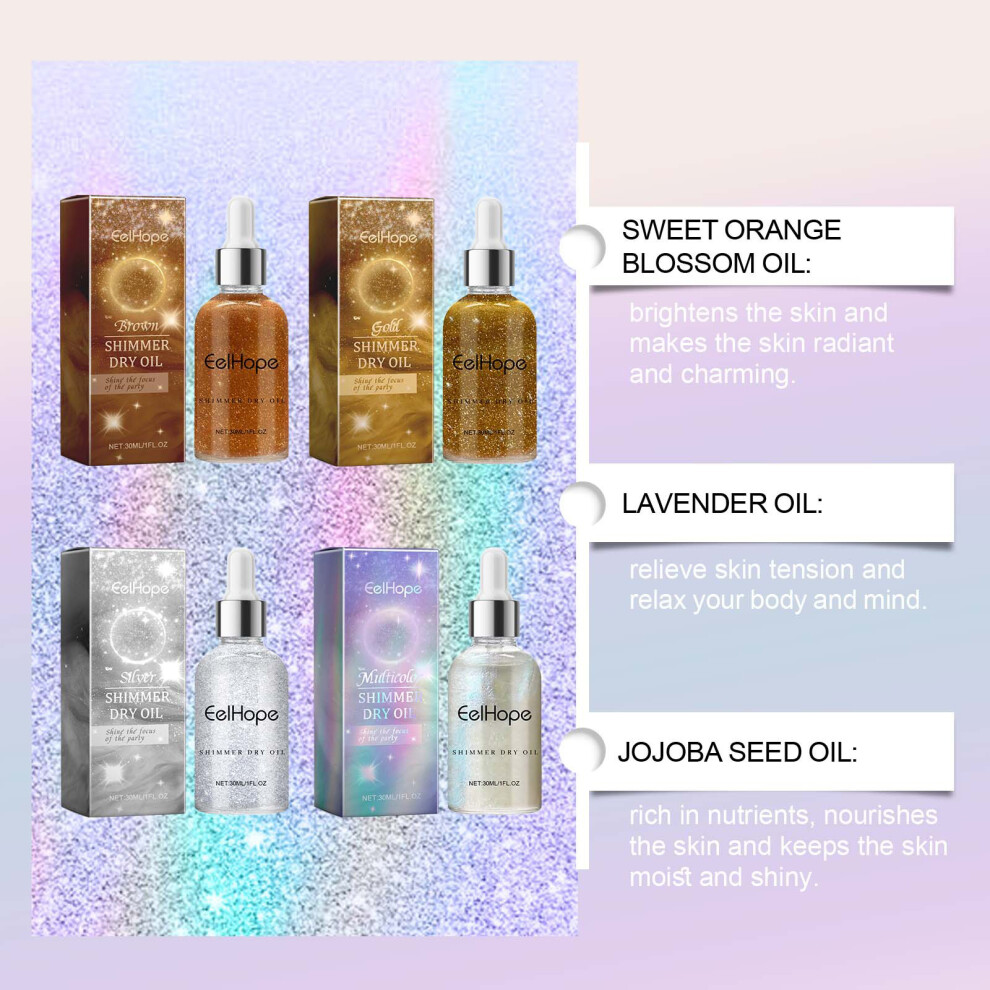 EelHope 30ml Shimmer Dry Body Oil