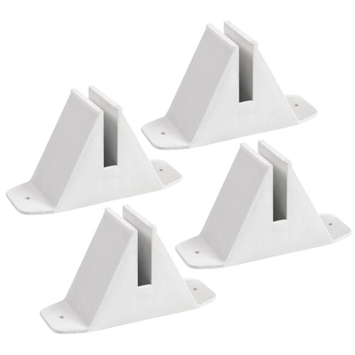 12Pièces Base Pour Petite Clôture, Support Stable En
